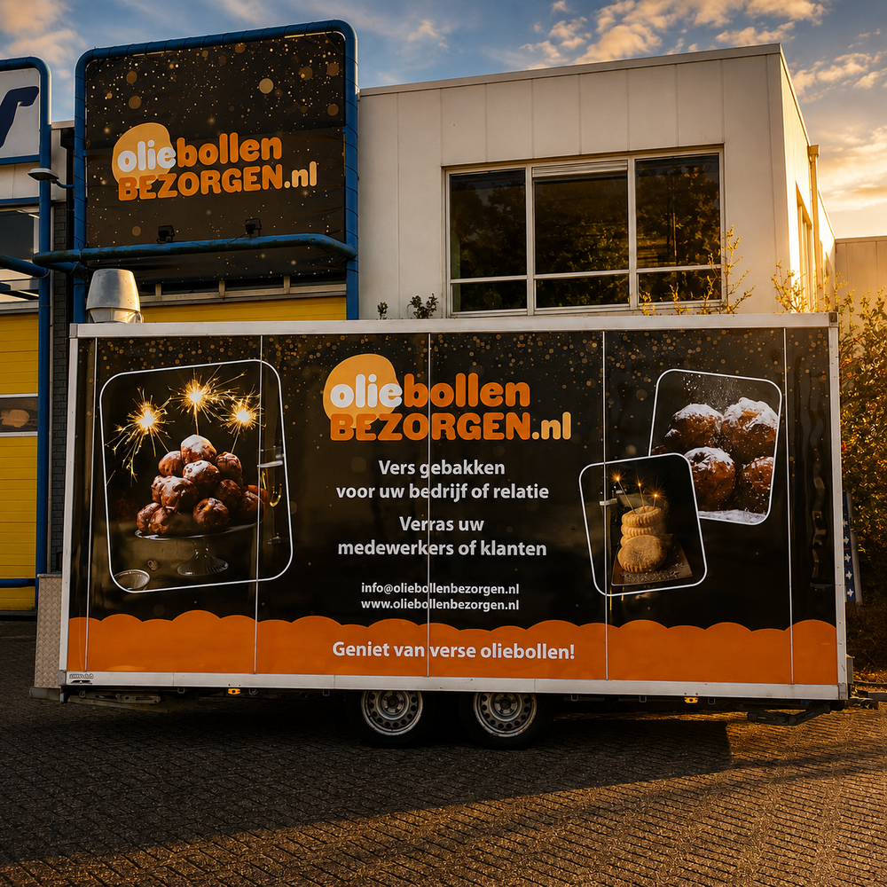 Een verse oliebollenkraam op uw locatie